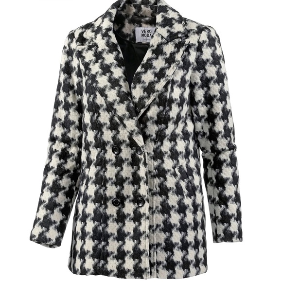 Vero Moda Blurred Houndstooth Jacket (Like New) - Picture 6 of 7